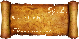 Szeicz Linda névjegykártya